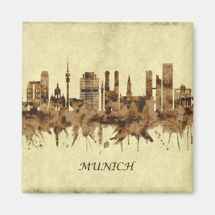 München Tysklandare Cityscape Magnet