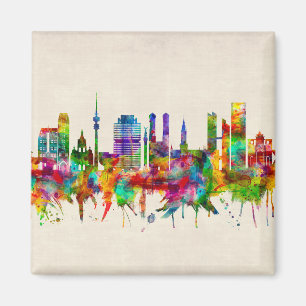 München Tysklandare Skyline Magnet