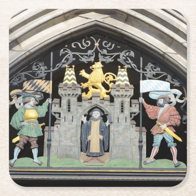 München, Tysklandare Underlägg Papper Kvadrat (Framsidan)