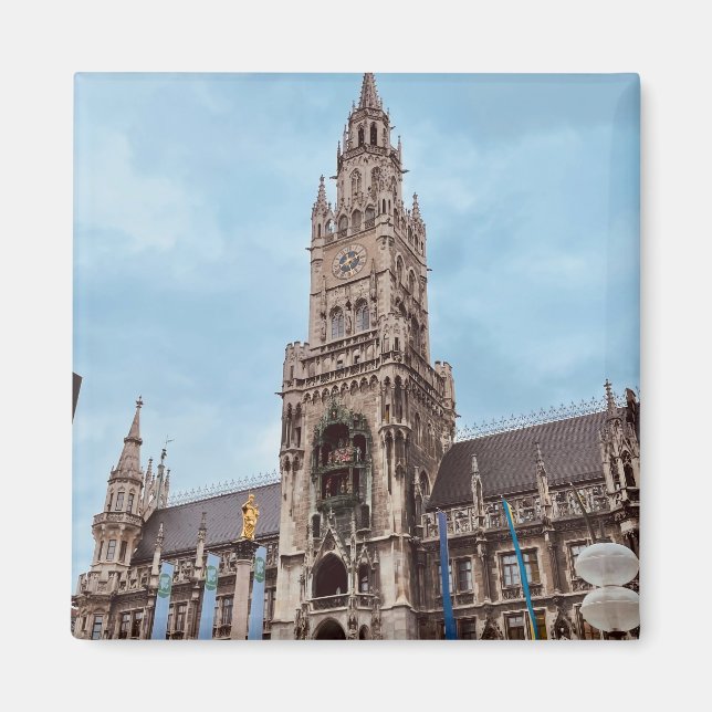 München, Tysklant färgat Europa Magnet (Framsidan)