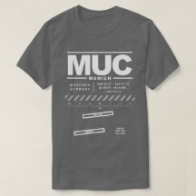 Münchens flygplats MUC T-Shirt