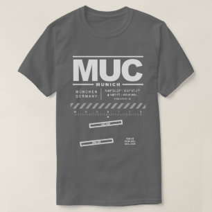 Münchens flygplats MUC T-Shirt
