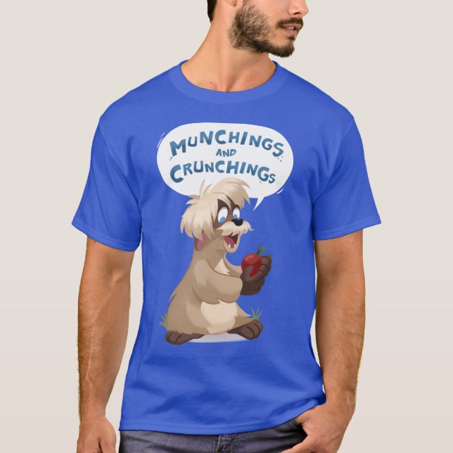 Munchings and Crunchings funny boy T Shirt (Framsida)
