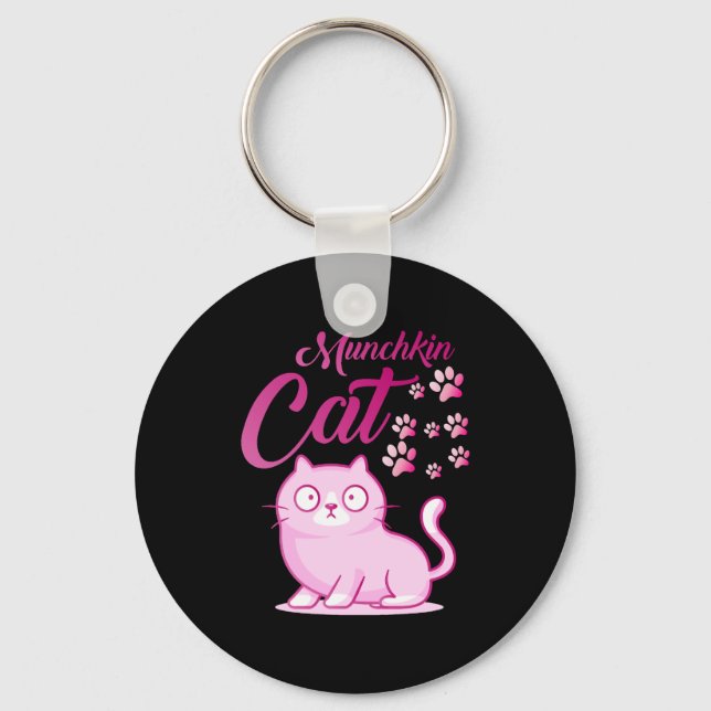 Munchkin Cat Nyckelring (Framsida)