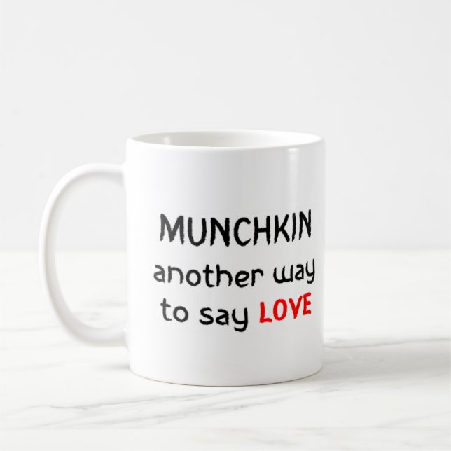 munchkin kärlek kaffemugg (Vänster)