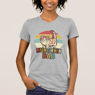 Munchkin Pappa Retro Kattälskare Vector T-Shirt De