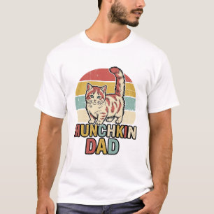 Munchkin Pappa Retro Kattälskare Vector T-Shirt De