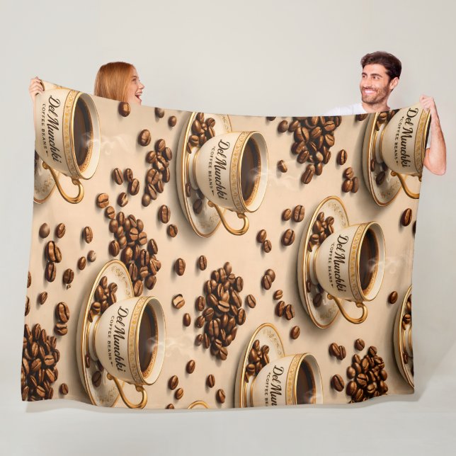 Munchy coffee beans, premium fleece blanket (På plats)