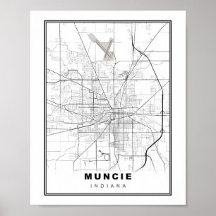 Muncie Karta Poster