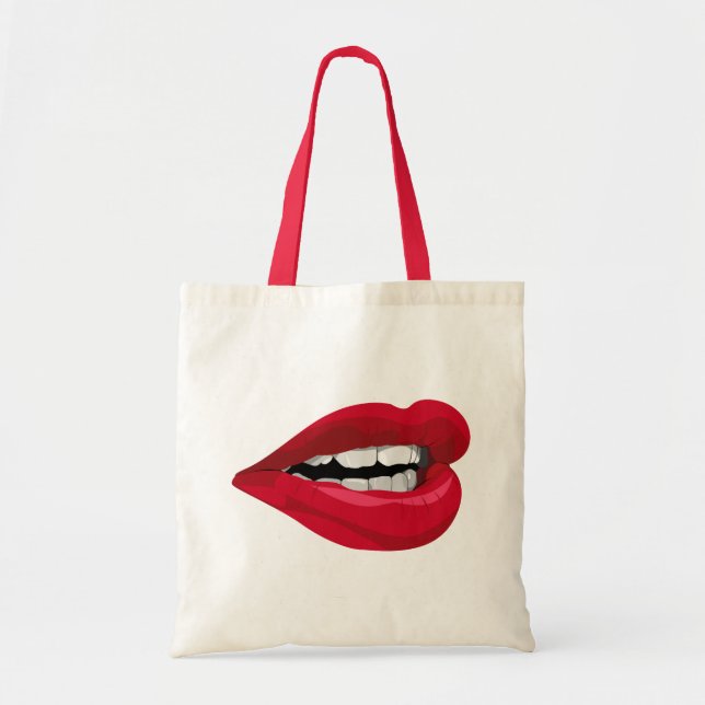 Mund Lippen mouth lips Tygkasse (Framsidan)