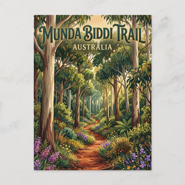 Munda Biddi Trail Australien Vykort (Framsida)