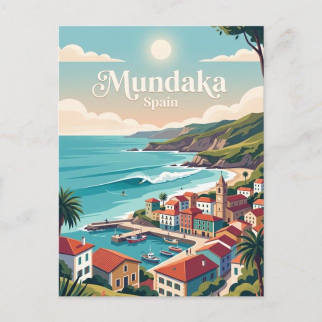 Mundaka Spanien Vykort (Framsida)