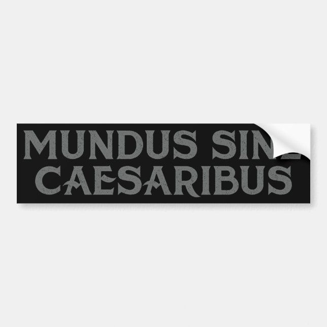 Mundus Sine Caesaribus Bildekal (Framsidan)