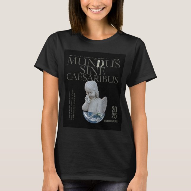 Mundus Sine Caesaribus T-shirt | Unik konst (Framsida)