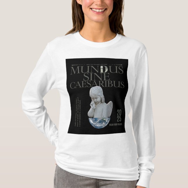 Mundus Sine Caesaribus T-shirt | Unik konst (Framsida)