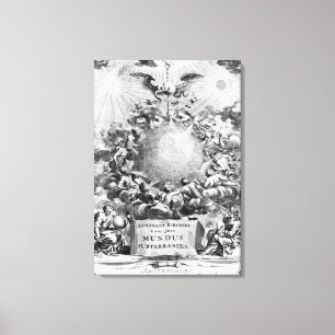 Mundus Subterraneus av Athanasius Kircher Canvastryck