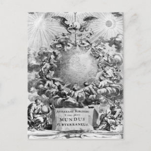 Mundus Subterraneus" av Athanasius Kircher Vykort