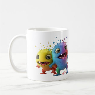Muñeco monstruo divertido - AI Kaffemugg