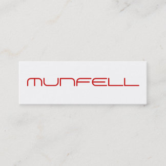 MUNFELL MINI VISITKORT