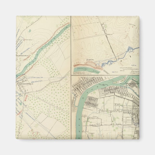 Munfordville, Camp Nelson, Louisville, Ky Magnet (Framsidan)