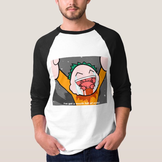 Munfullt av skräddarsy krabbor - t shirt (Framsida)