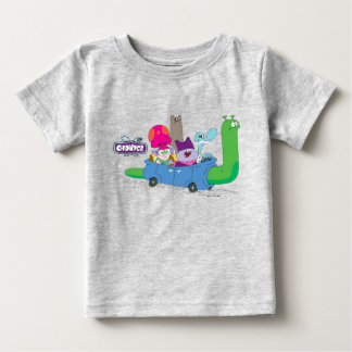 Mung, Chowder, Shnitzel och Truffles i Snigel Car T Shirt