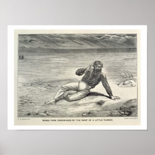 Mungo parkerar (1771-1806) uppmuntrat av sikten av poster