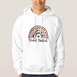 Munhygienist eller tandsköterska Leopard Rainbow R Hoodie