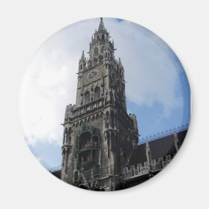 Munich tar tid på torn Marienplatz Magnet