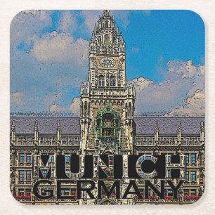 Munich Underlägg Papper Kvadrat
