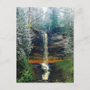 Munising Falls Upper Peninsula Michigan Vykort