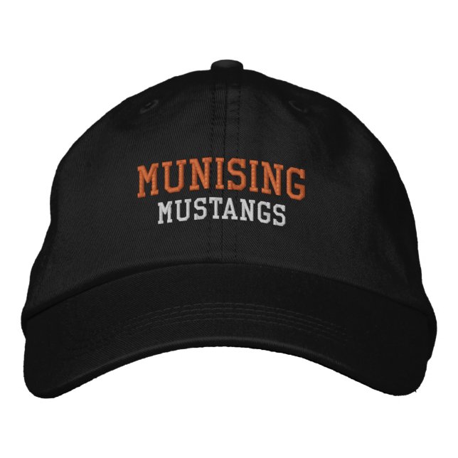 Munising High School Embroired Baseball Hat Broderad Keps (Framsida)