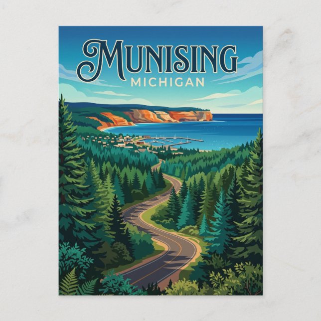 Munising USA Vykort (Framsida)