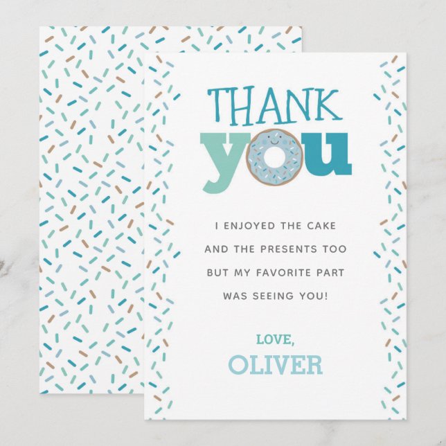 Munk 1-års födelsedag Tack-kort Inbjudningar (Fram/baksida)