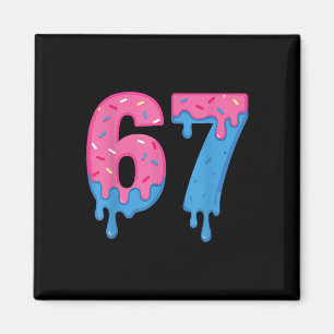 Munk 67 Meme Kul Sex Sju Strössel Design Magnet