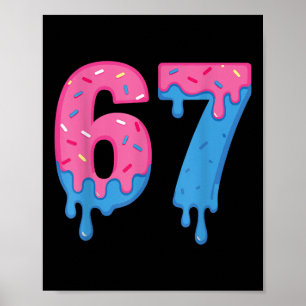 Munk 67 Meme Kul Sex Sju Strössel Design Poster