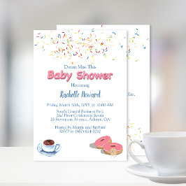 Munk Baby Shower-strössel Inbjudningar