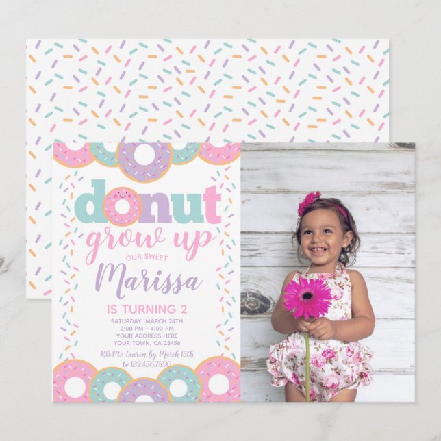 Munk bli inte vuxen inbjudningar (Fram/baksida)