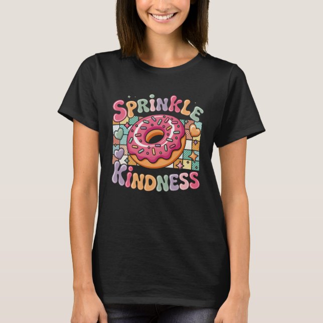 Munk Donut Retro Dessert Mat Bakverk Go T Shirt (Framsida)