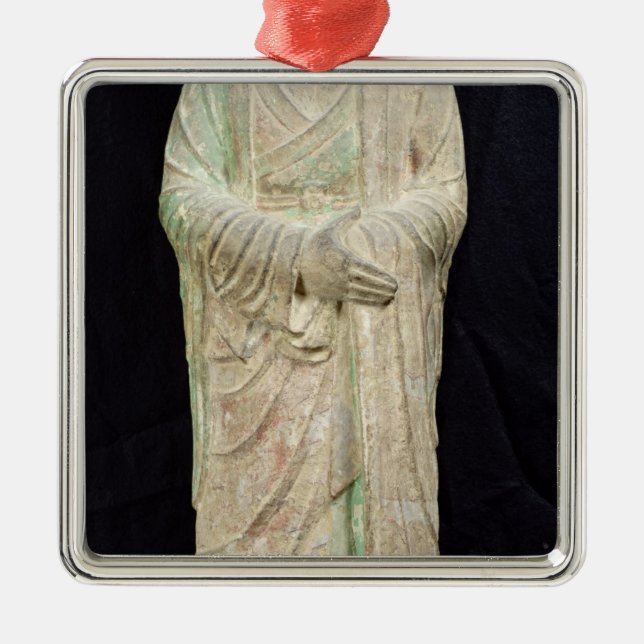 Munk från Dunhuang, Gansu landskap Julgransprydnad Metall (Framsidan)