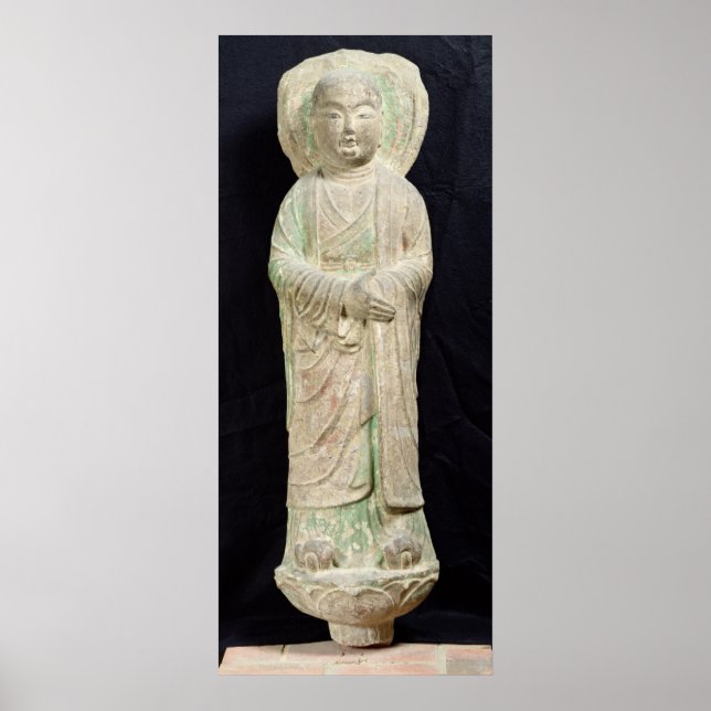 Munk, från Dunhuang, provinsen Gansu Poster (Framsidan)