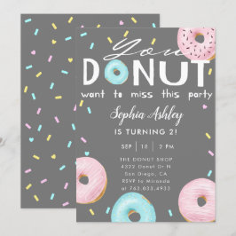 Munk Fröcken denna partyfödelsedag Inbjudningar