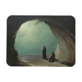 Munk i en Grotto (av Carl Blechen) Magnet
