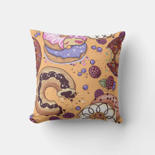 Munk med bett illustration kudde