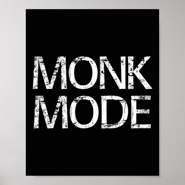Munk Modus Meditation Yoga Nyhet  Poster (Framsidan)