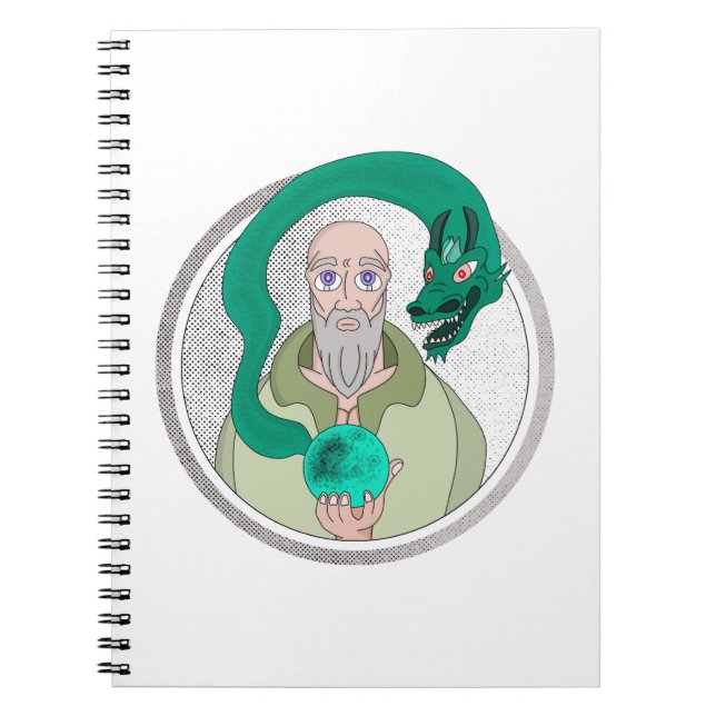 Munk och draken anteckningsbok (Framsidan)