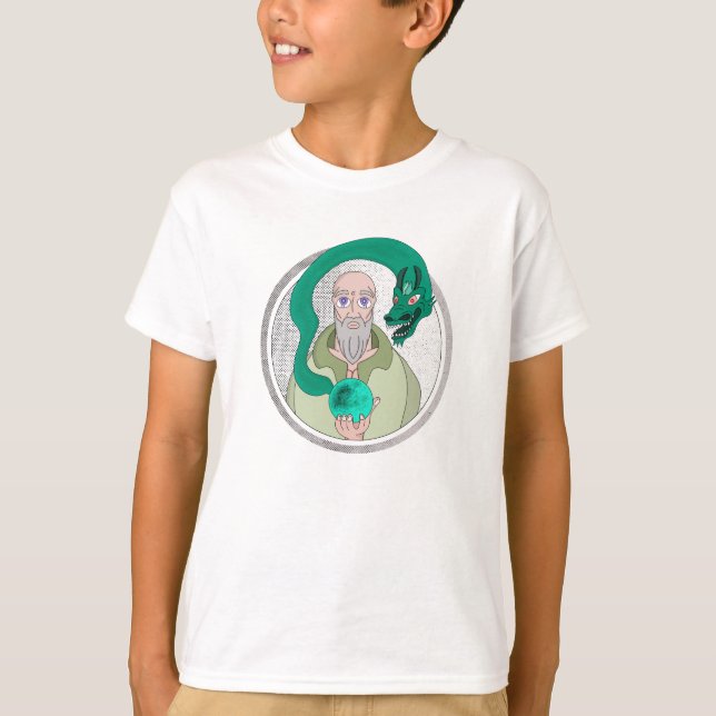 Munk och draken t shirt (Framsida)