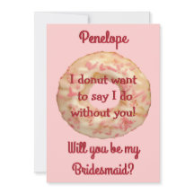 Munk och Rosa Strössel Vill du vara min brudtärna