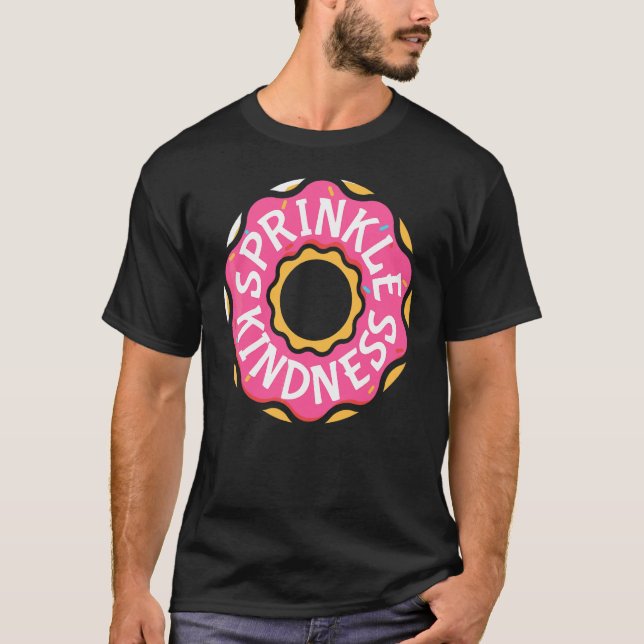 Munk Rosa Strössel Godhet Choklad Munk Fo T Shirt (Framsida)