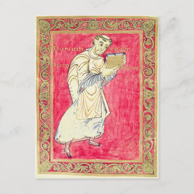 Munk Ruodprehet som presenterar bok Vykort (Framsida)